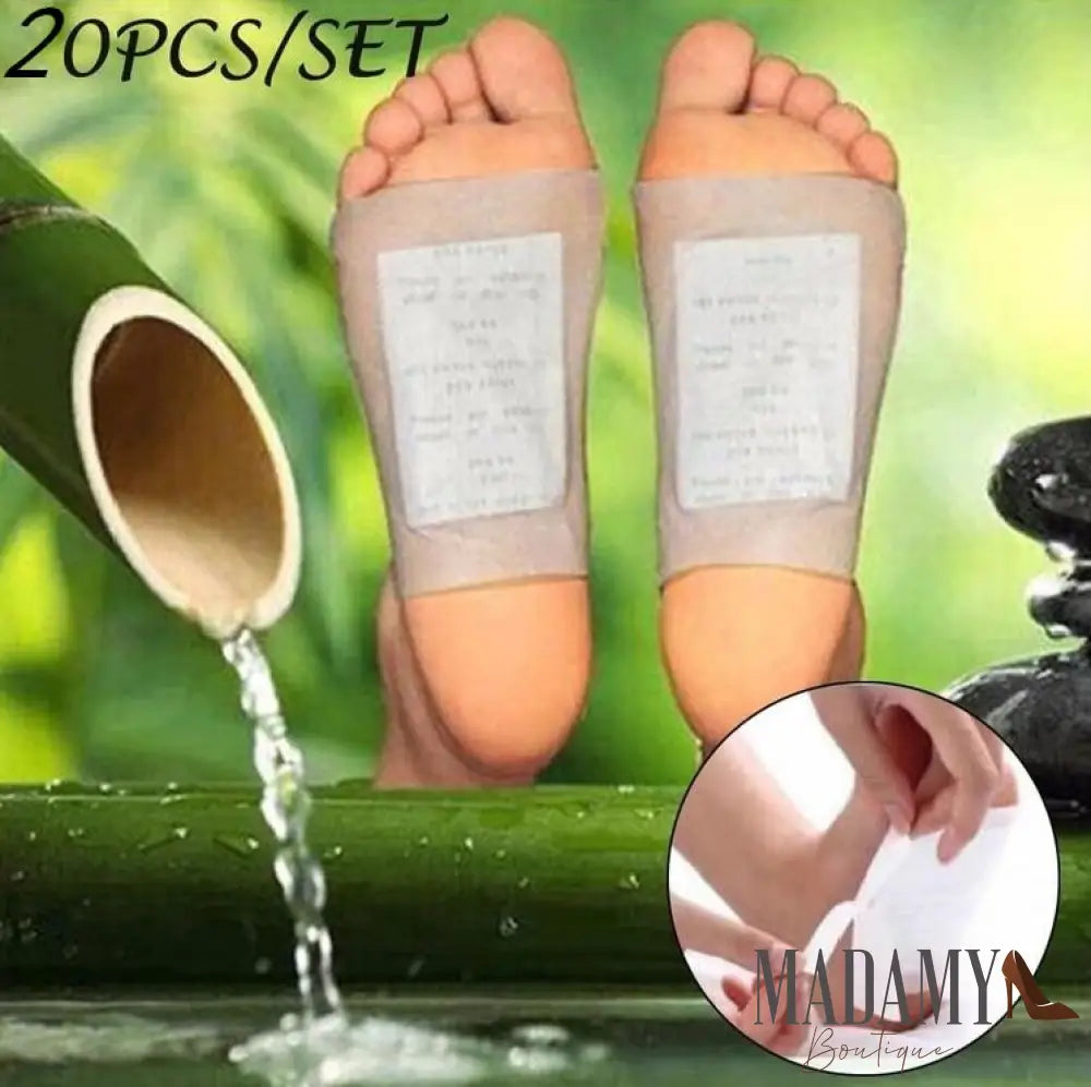 Adesivos Foot Detox Pads Drenagem Linfática