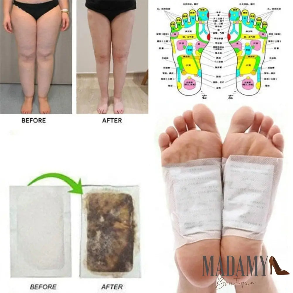Adesivos Foot Detox Pads Drenagem Linfática