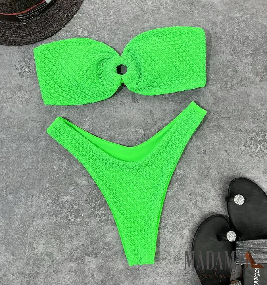 Biquíni Madamy Tifany Verde Neon / P