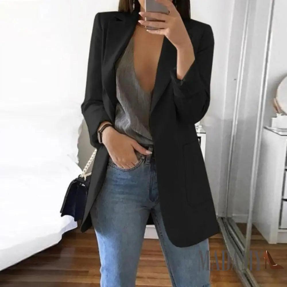 Blazer Madamy British Preto / P