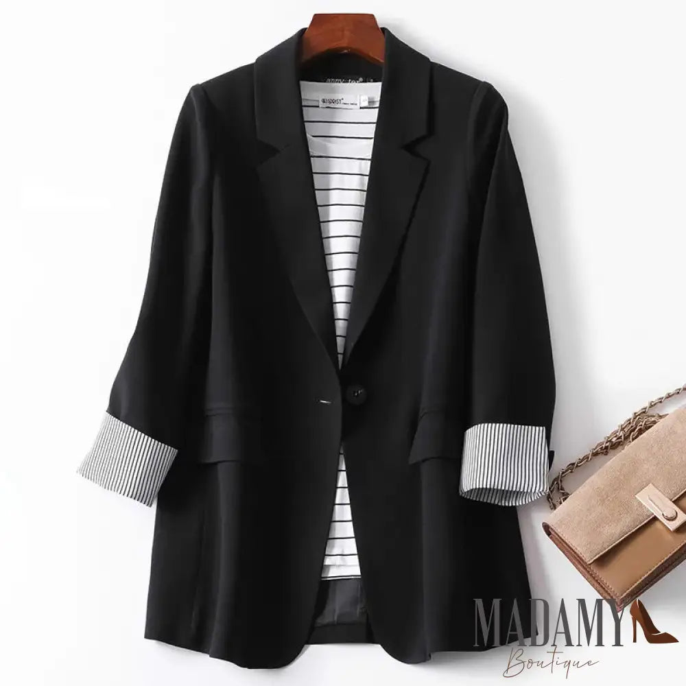 Blazer Madamy Minimalist Preto / Pp