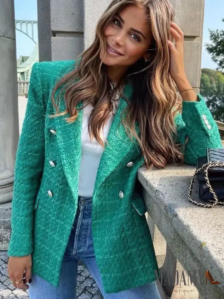 Blazer Madamy Paris Verde / Pp