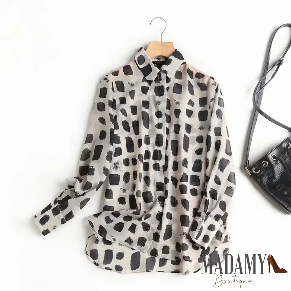 Blusa Madamy Cally Branco/Preto / P