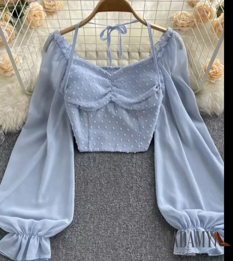 Blusa Madamy De Chiffon Elegante