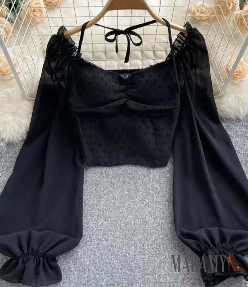 Blusa Madamy De Chiffon Elegante