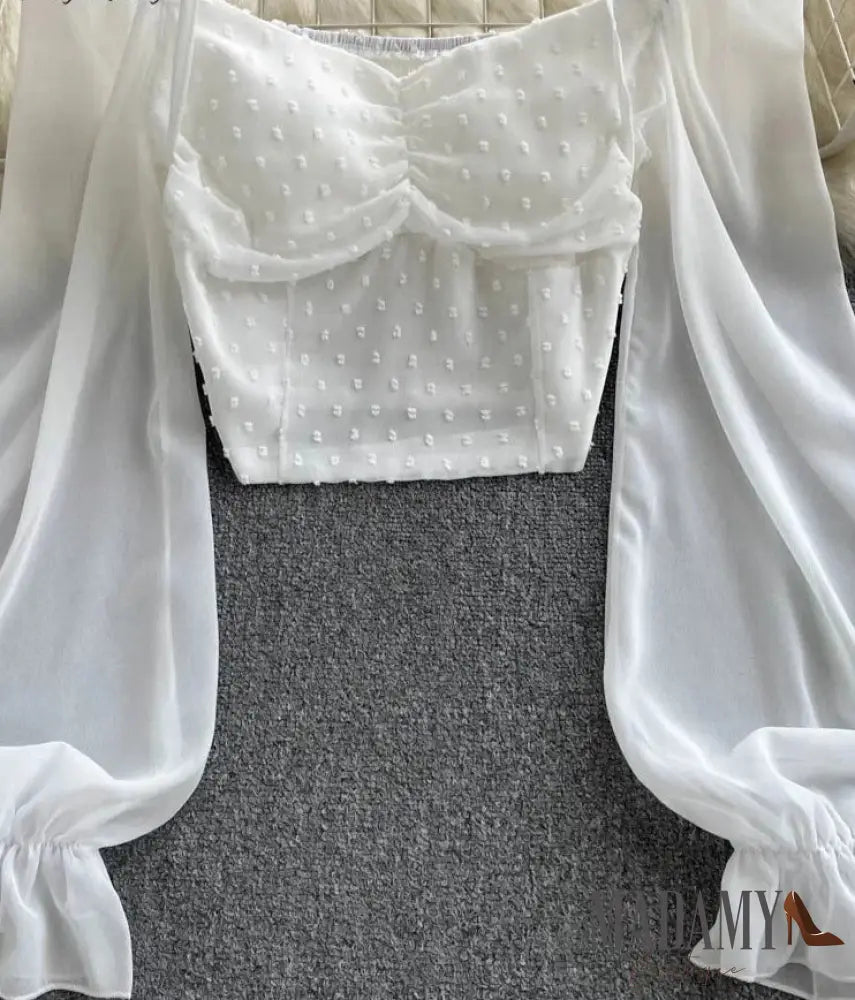 Blusa Madamy De Chiffon Elegante