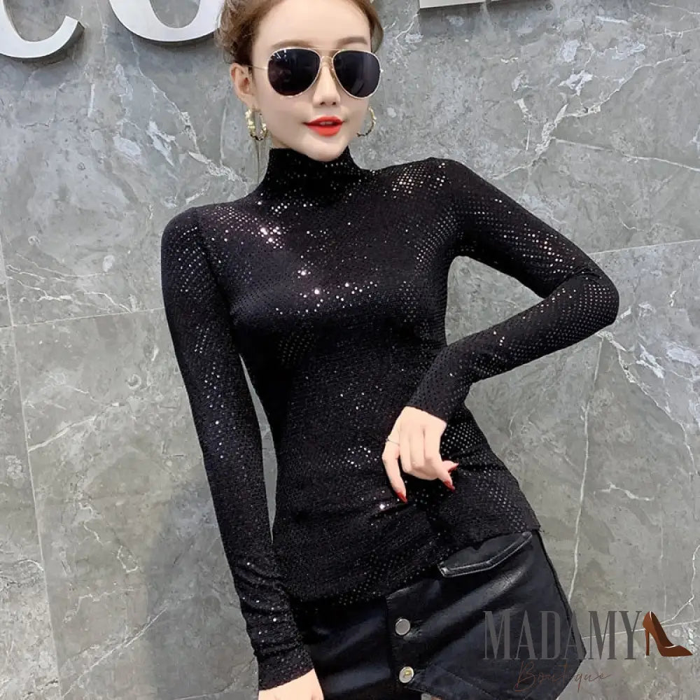 Blusa Madamy Gold Preto / P