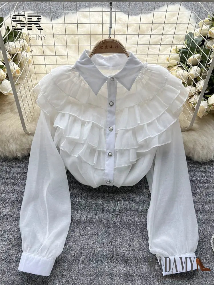 Blusa Madamy Ôxonia Branco / Tamanho Único