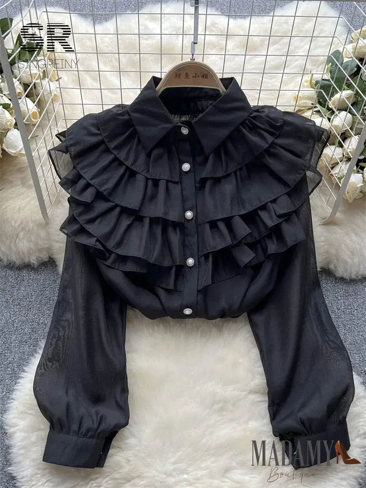 Blusa Madamy Ôxonia Preto / Tamanho Único