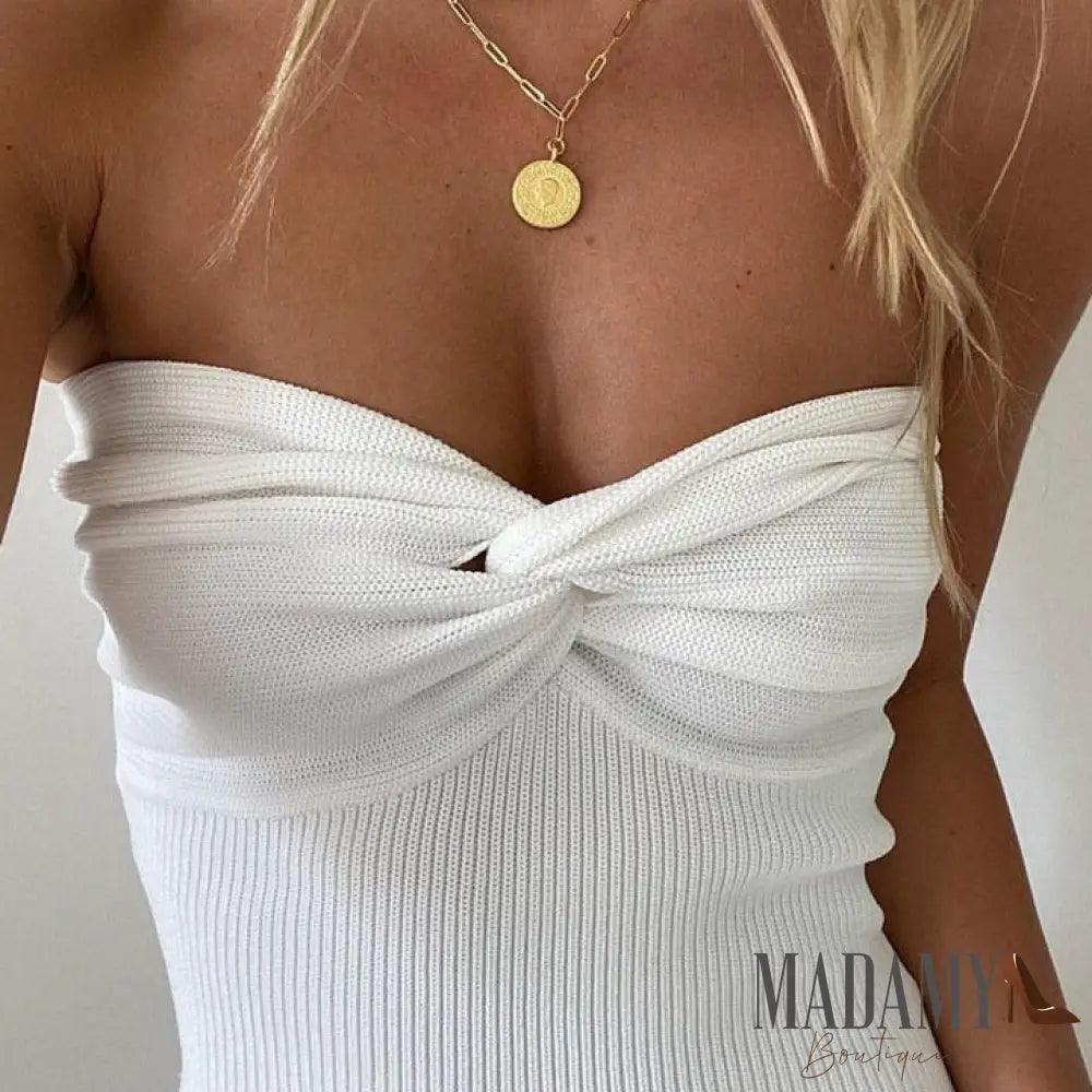 Blusa Tricot Tomara Que Caia Branco / P