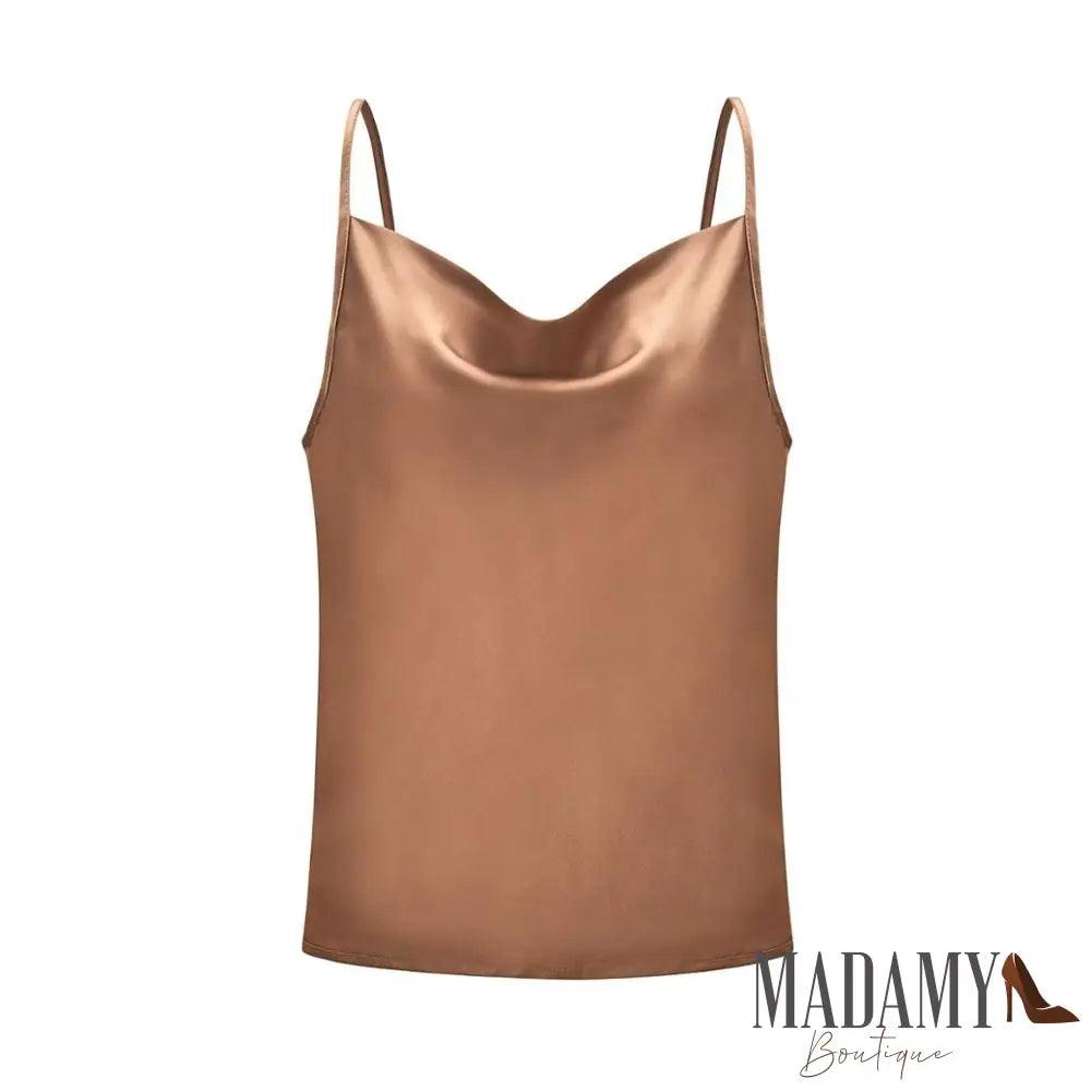 Blusa Seda Bege / P