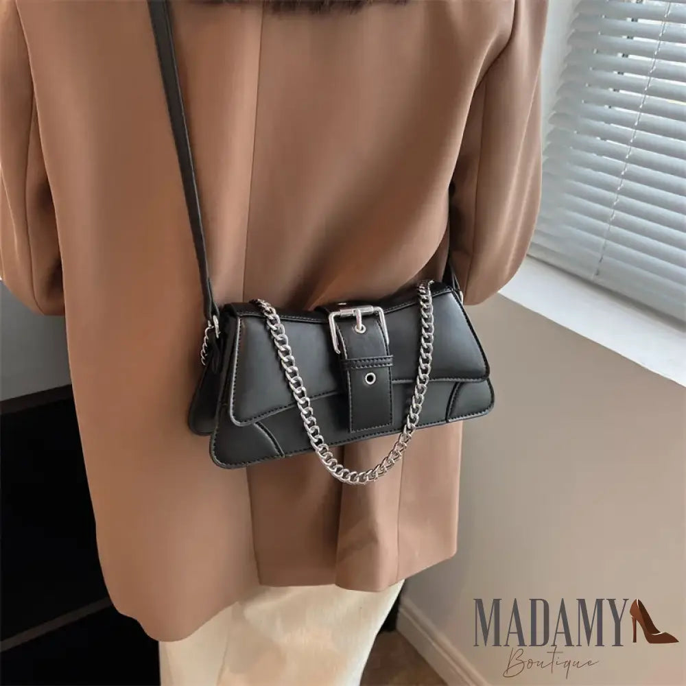 Solid color Women Chain Shoulder Side Bag Small PU Leather Handbag And Wallet Vintage Luxury Brand Lady Flap Crossbody