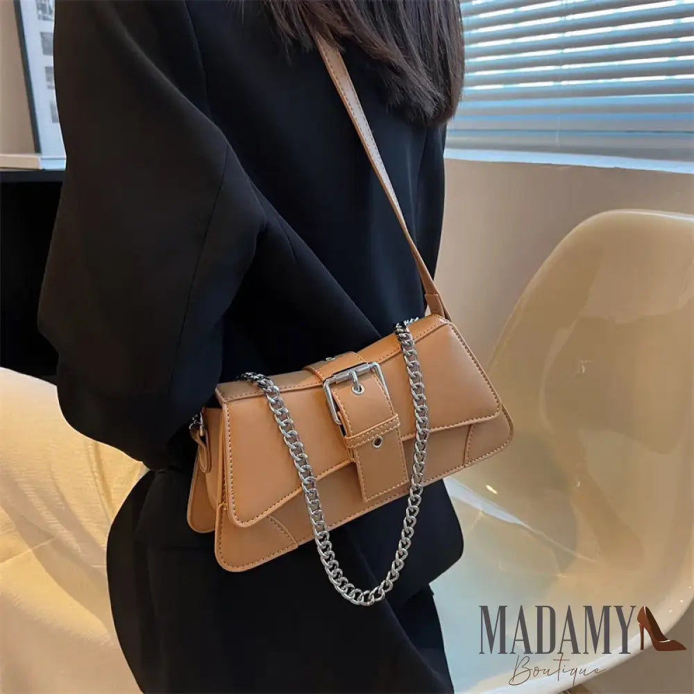 Solid color Women Chain Shoulder Side Bag Small PU Leather Handbag And Wallet Vintage Luxury Brand Lady Flap Crossbody