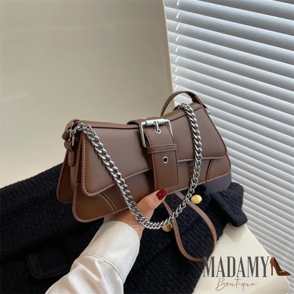 Solid color Women Chain Shoulder Side Bag Small PU Leather Handbag And Wallet Vintage Luxury Brand Lady Flap Crossbody