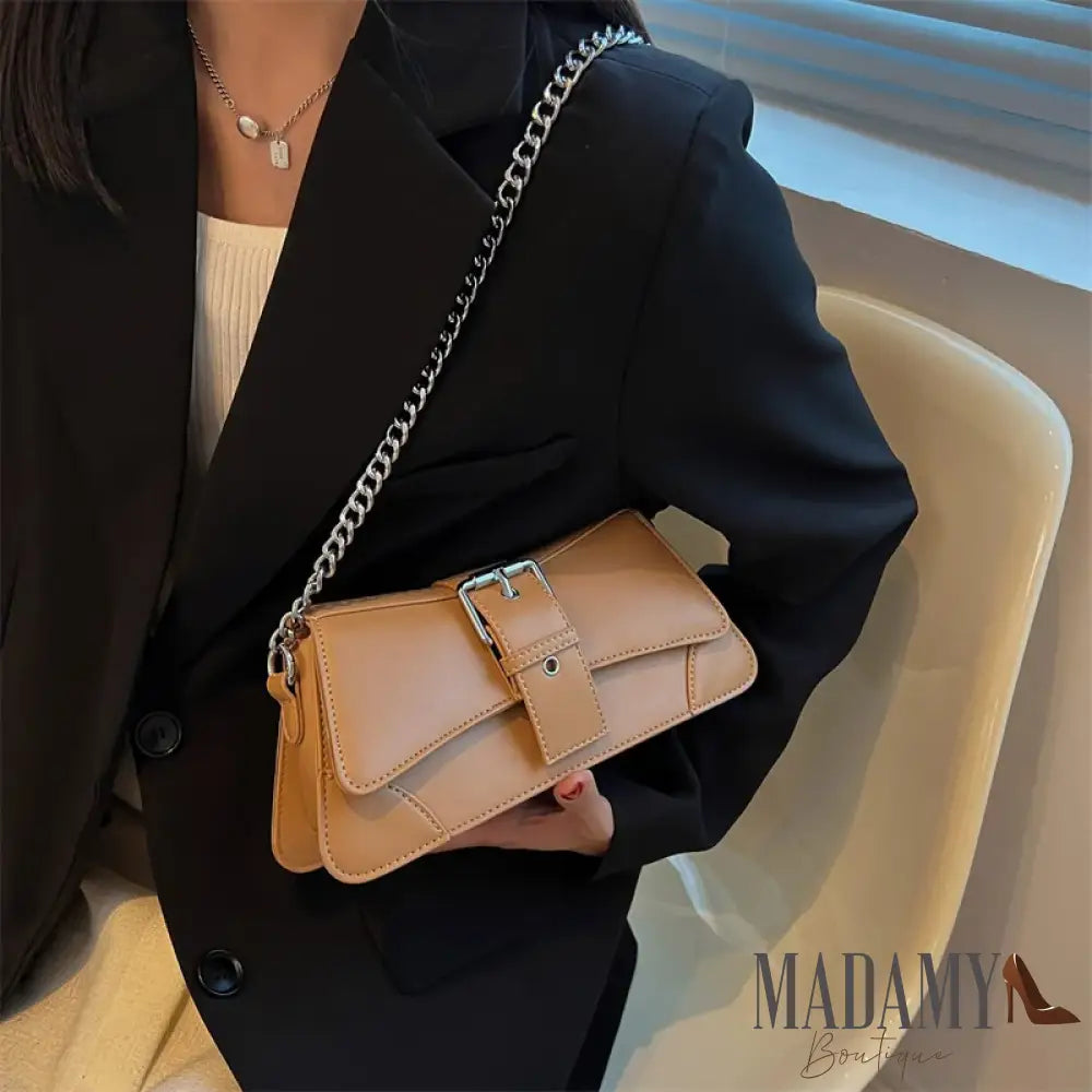 Solid color Women Chain Shoulder Side Bag Small PU Leather Handbag And Wallet Vintage Luxury Brand Lady Flap Crossbody