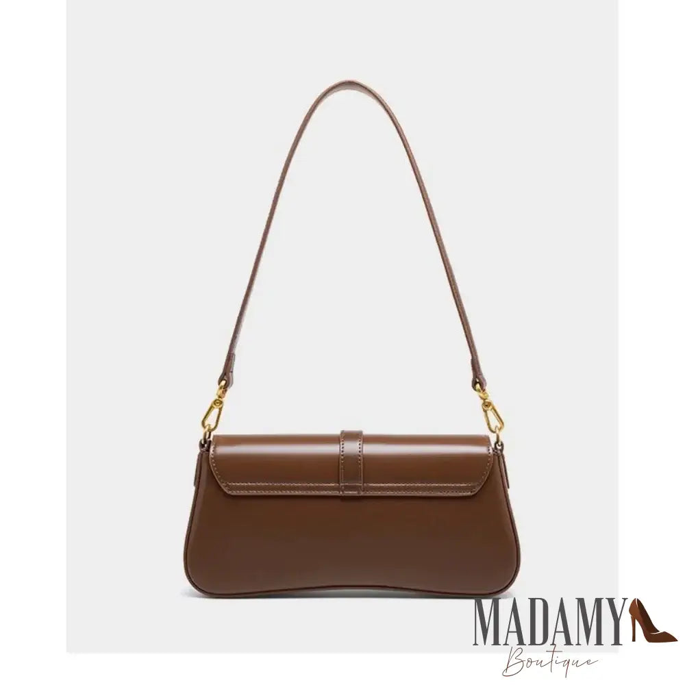Knock New Trendy High Quality Vintage Fashion Genuine Leather Handbag Underarm Baguette Bag for Women Female Chic Deisgn
