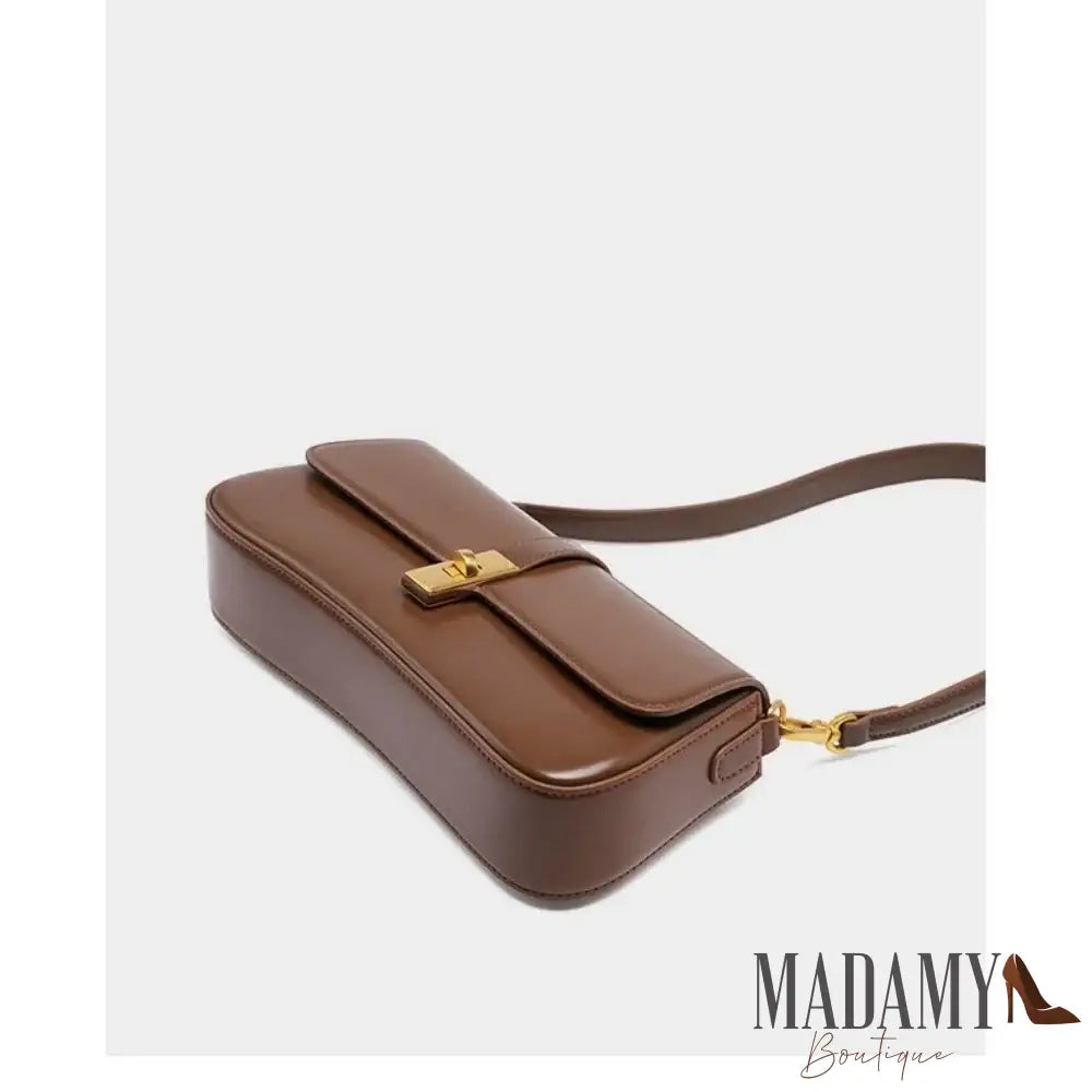 Knock New Trendy High Quality Vintage Fashion Genuine Leather Handbag Underarm Baguette Bag for Women Female Chic Deisgn