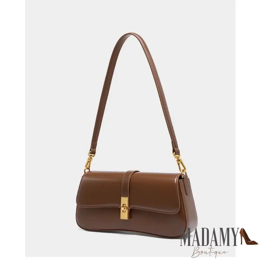 Knock New Trendy High Quality Vintage Fashion Genuine Leather Handbag Underarm Baguette Bag for Women Female Chic
