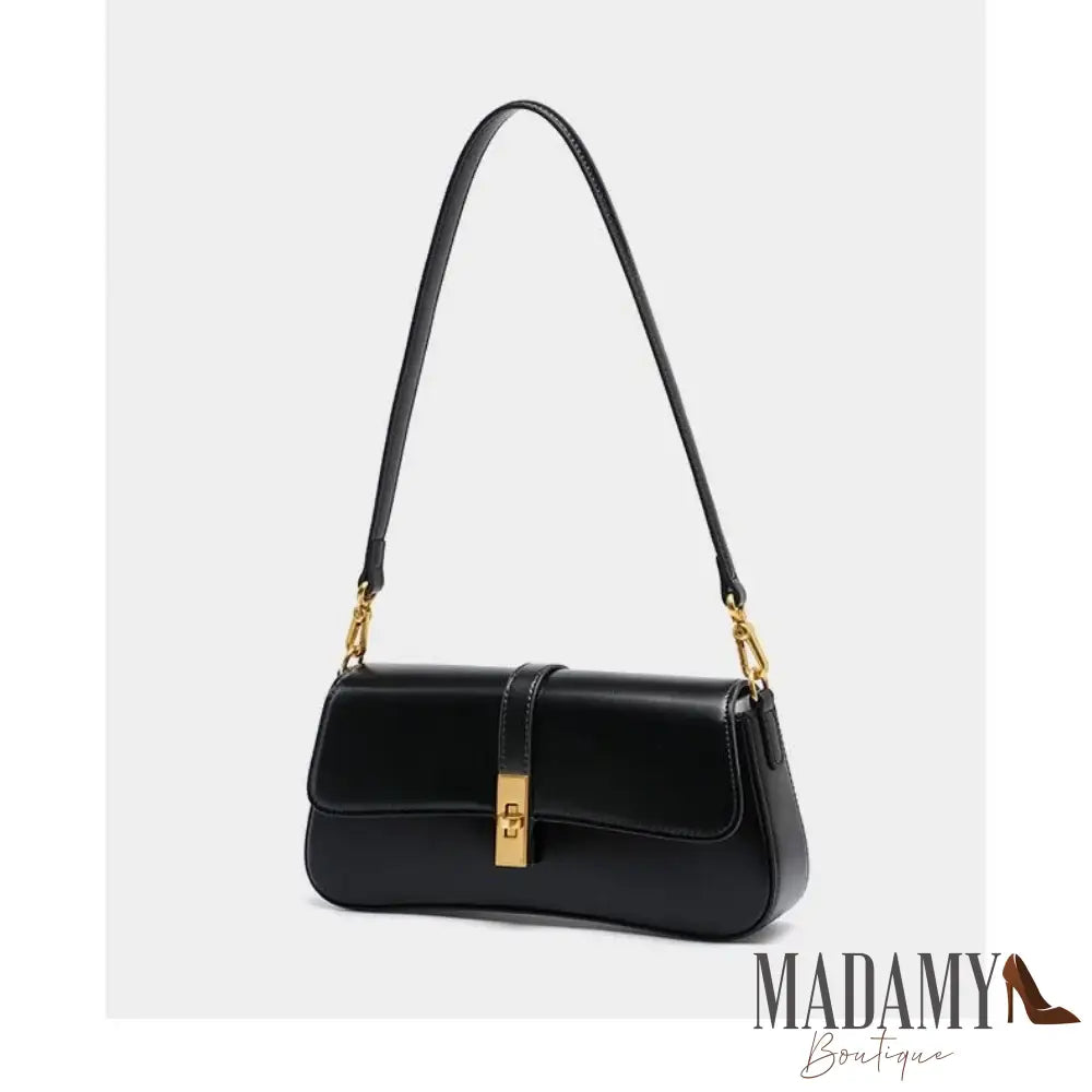 Knock New Trendy High Quality Vintage Fashion Genuine Leather Handbag Underarm Baguette Bag for Women Female Chic