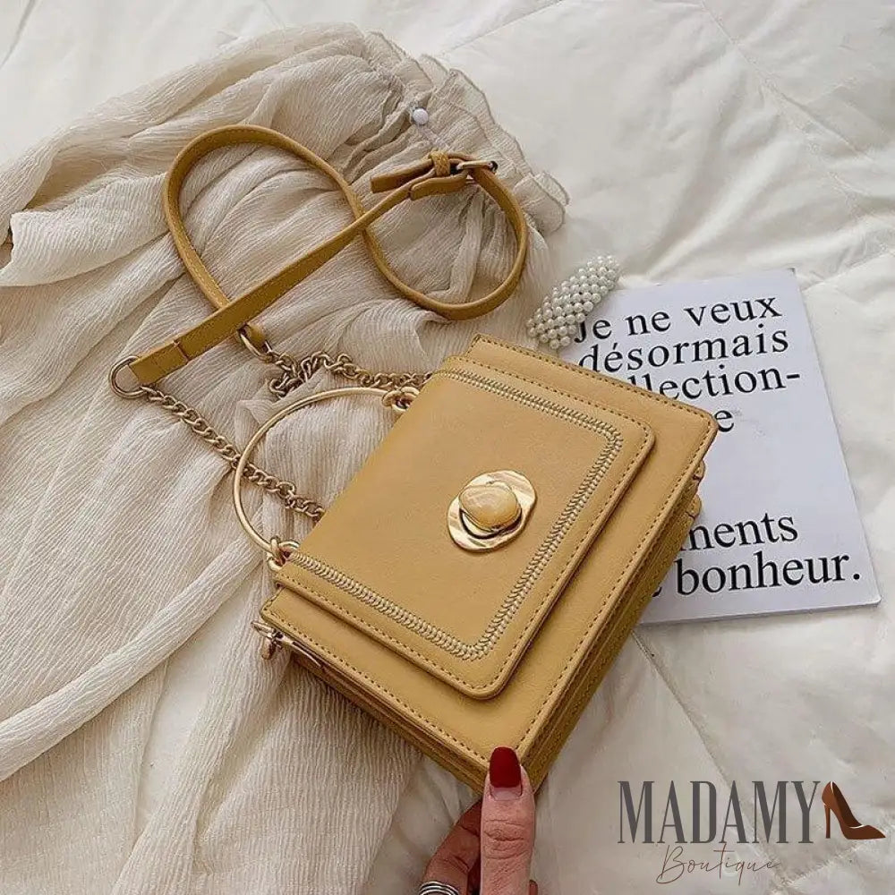 Bolsa Madamy Delfos Amarelo Feminina