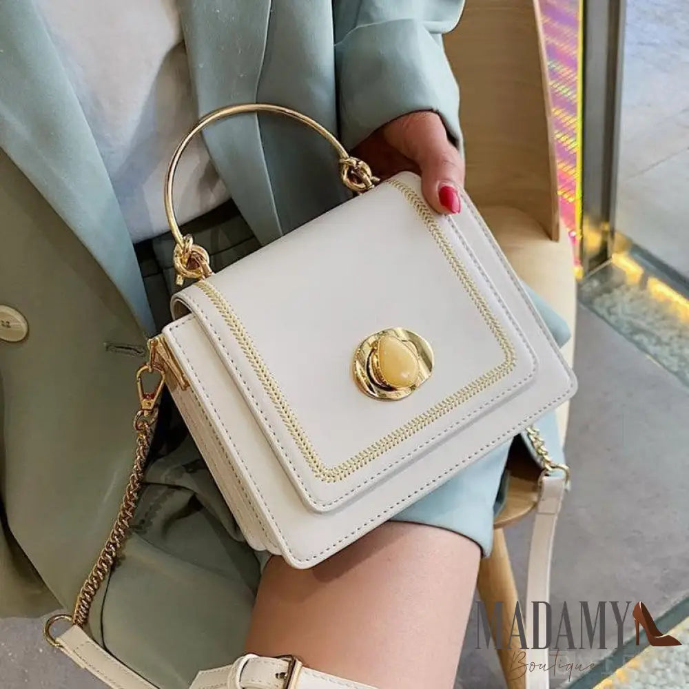 Bolsa Madamy Delfos Off White Feminina