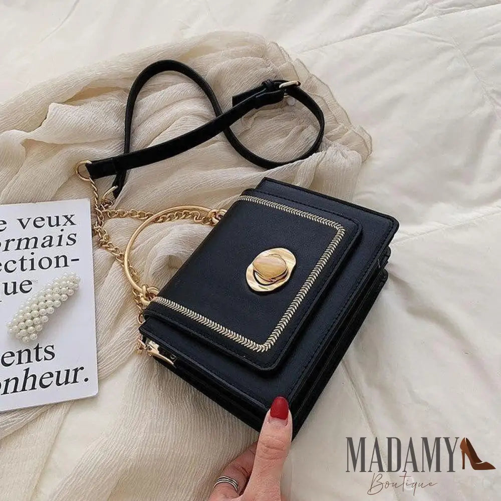 Bolsa Madamy Delfos Preto Feminina