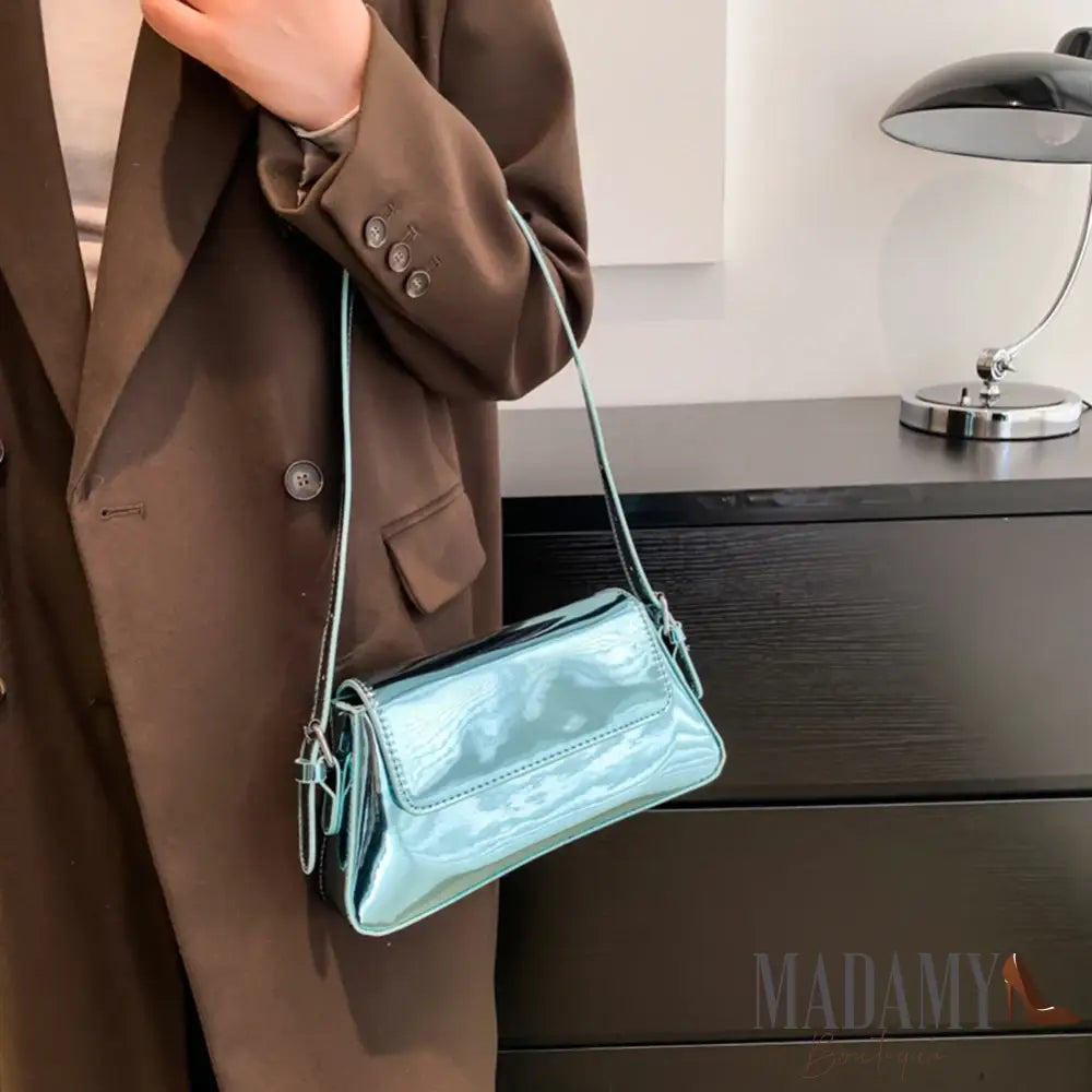 Luxury Designer Handbags for Women Laser Armpit Bag Brand Shoulder Bag Silver Chic Female Top Handle Bag Shopper Tote