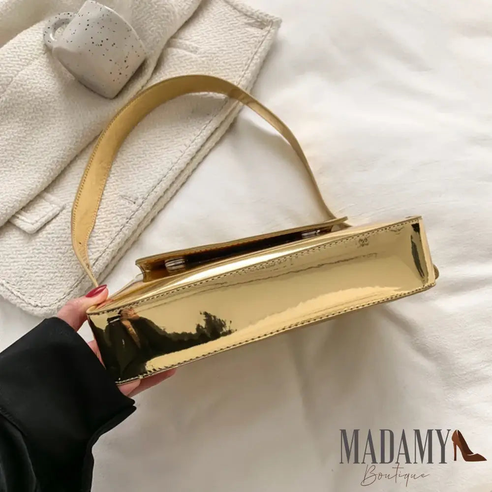 Luxury Designer Handbags for Women Laser Armpit Bag Brand Shoulder Bag Silver Chic Female Top Handle Bag Shopper Tote