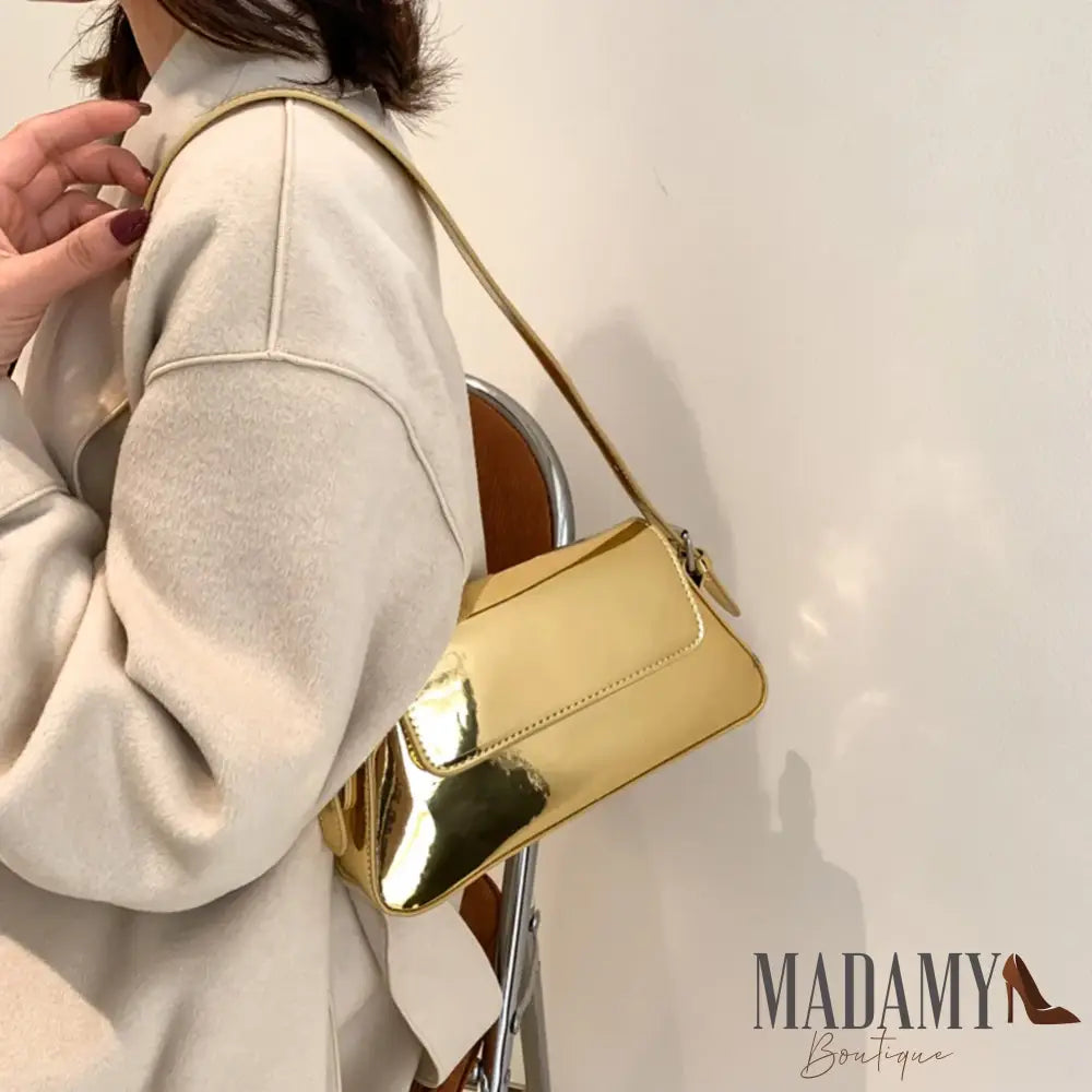 Luxury Designer Handbags for Women Laser Armpit Bag Brand Shoulder Bag Silver Chic Female Top Handle Bag Shopper Tote