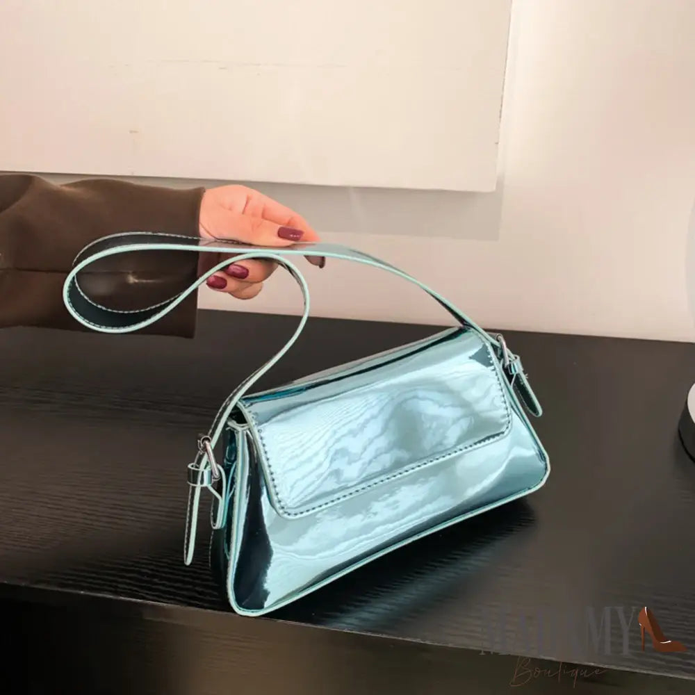 Luxury Designer Handbags for Women Laser Armpit Bag Brand Shoulder Bag Silver Chic Female Top Handle Bag Shopper Tote