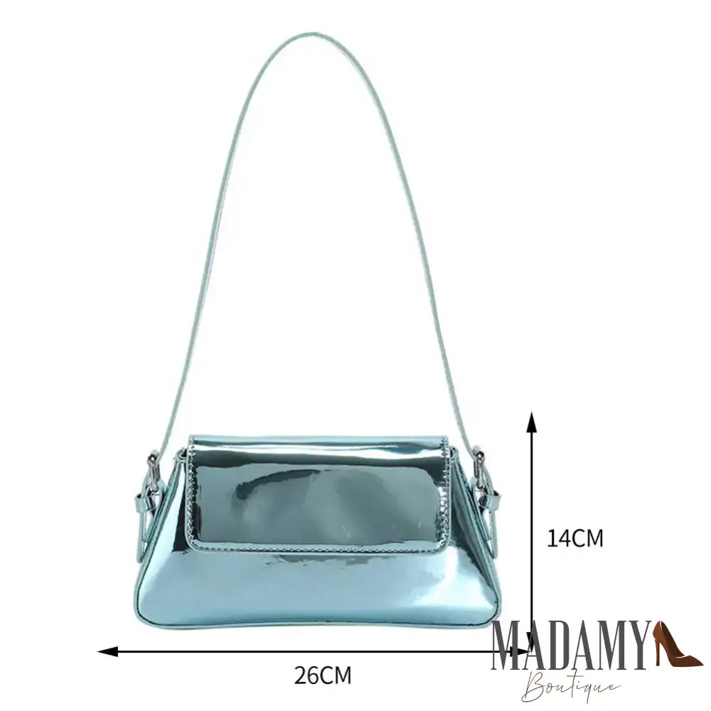 Luxury Designer Handbags for Women Laser Armpit Bag Brand Shoulder Bag Silver Chic Female Top Handle Bag Shopper Tote
