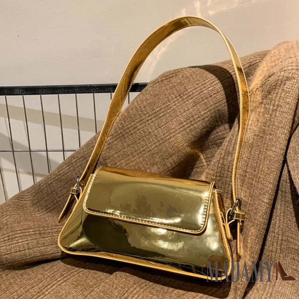 Luxury Designer Handbags for Women Laser Armpit Bag Brand Shoulder Bag Silver Chic Female Top Handle Bag Shopper Tote