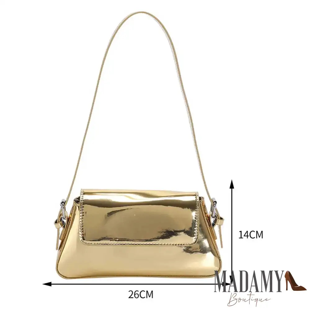 Luxury Designer Handbags for Women Laser Armpit Bag Brand Shoulder Bag Silver Chic Female Top Handle Bag Shopper Tote