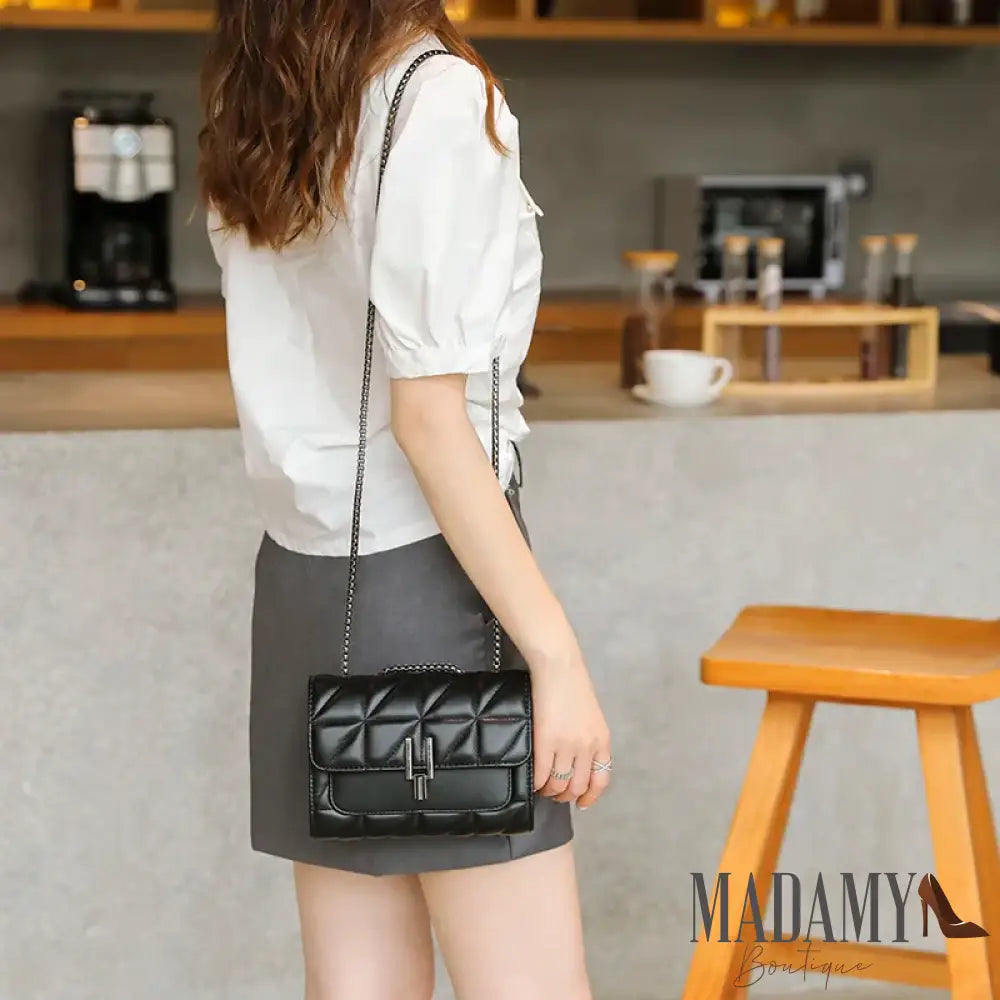 Lingge bag chain bag single shoulder bag diagonal cross style crossbody bag for women