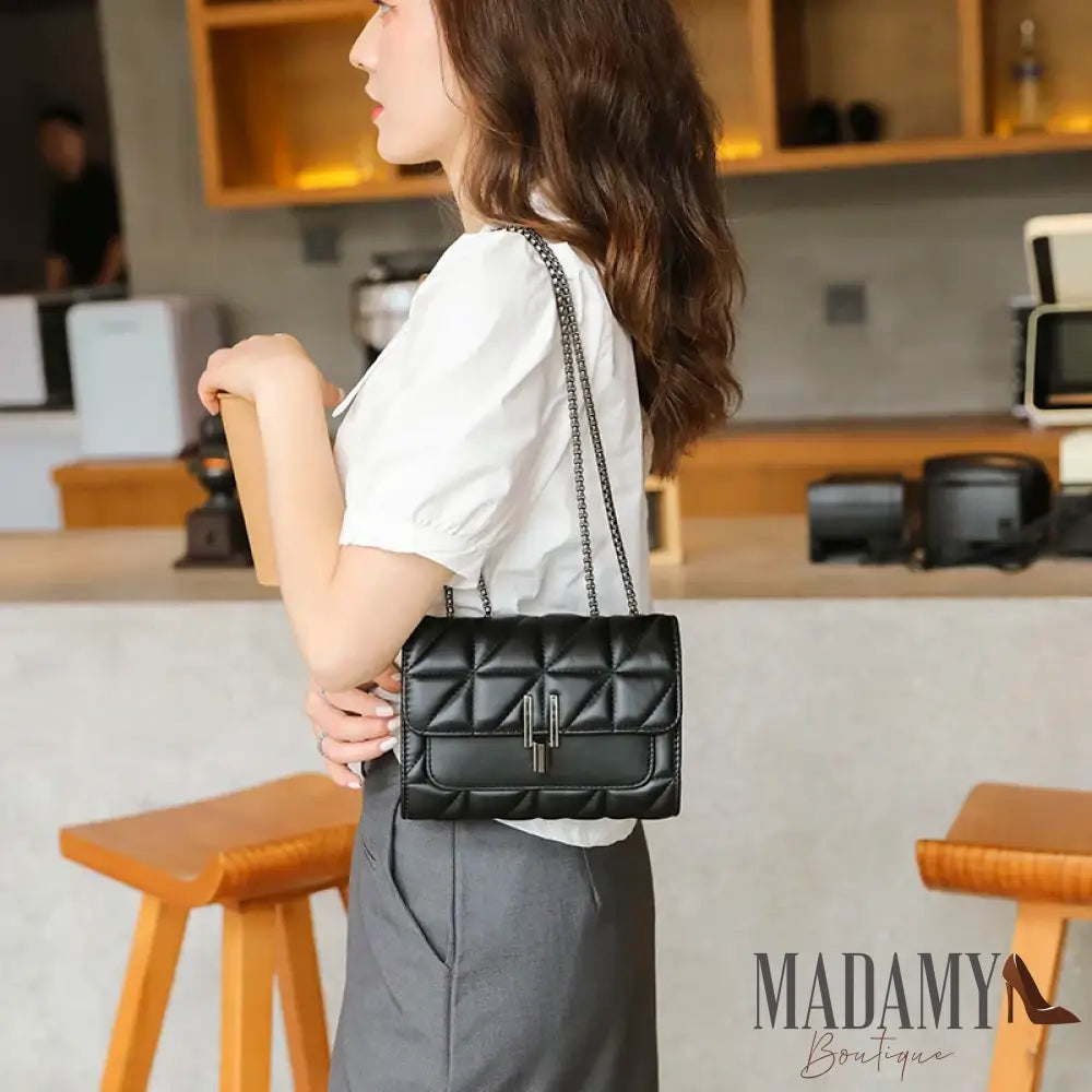 Lingge bag chain bag single shoulder bag diagonal cross style crossbody bag for women