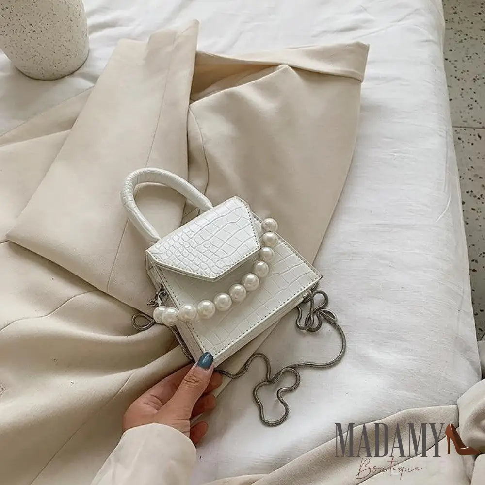 Bolsa Madamy Pérola Branco