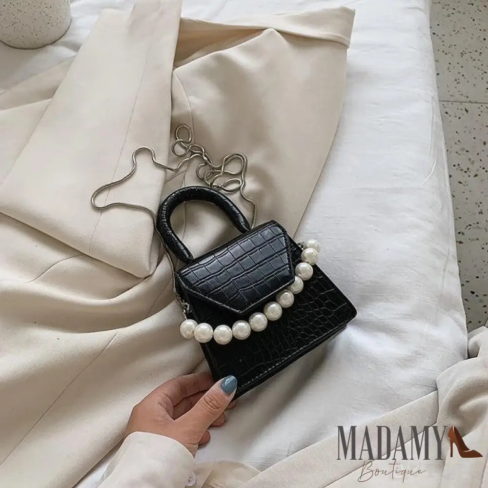 Bolsa Madamy Pérola Preto