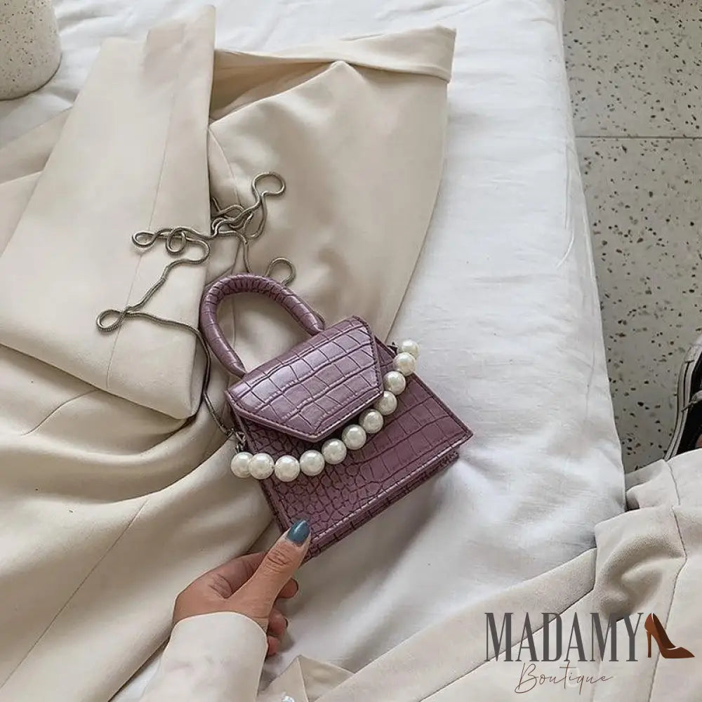Bolsa Madamy Pérola Roxo