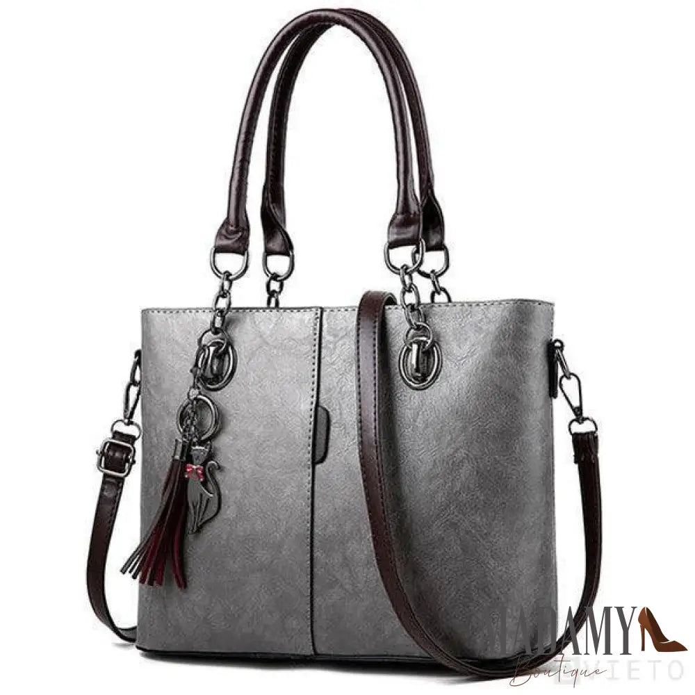 Bolsa Madamy Poland Cinza