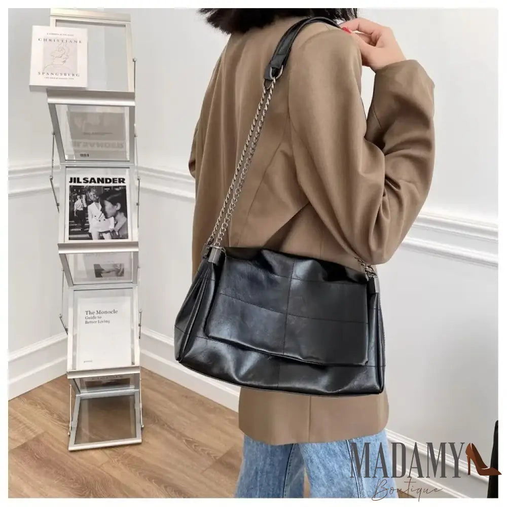 Fashion Women’s Commuter Bags Niche Chain Crossbody Bag Ladies Shoulder Large Capacity Handbag Cross Square PU