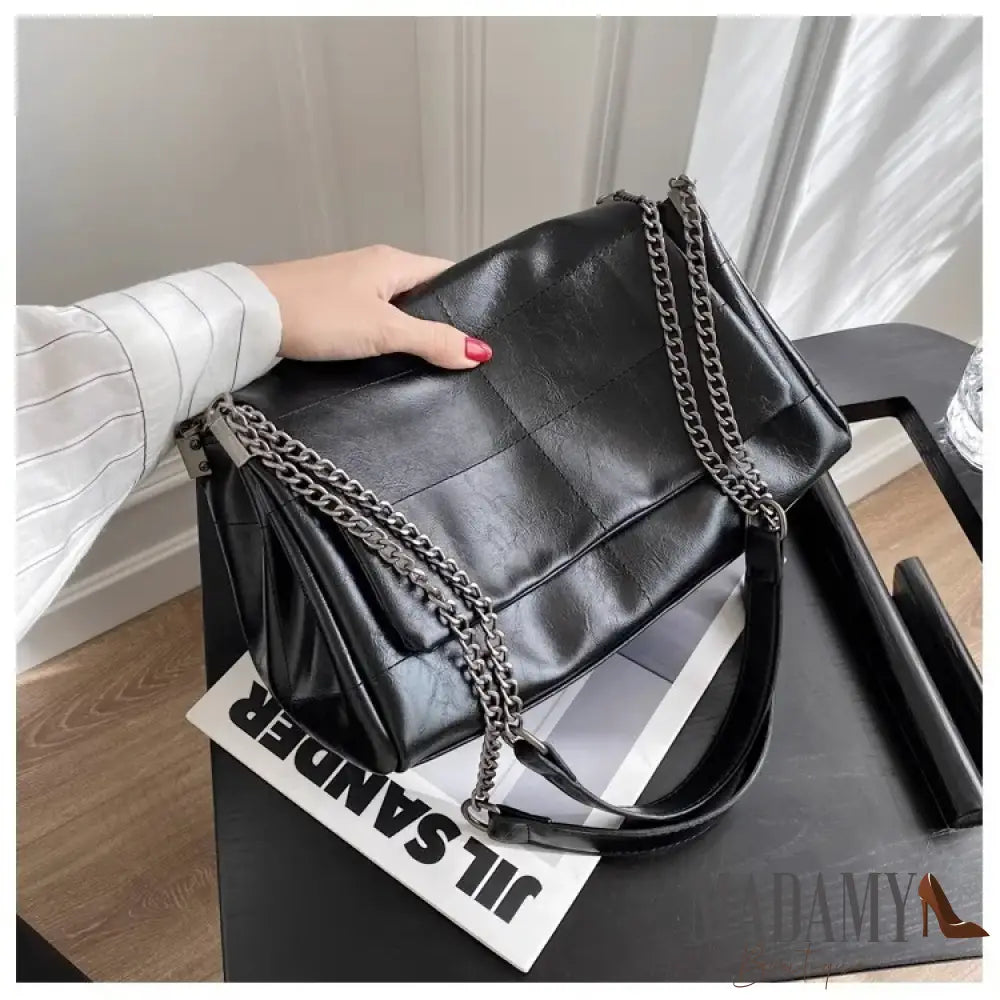Fashion Women’s Commuter Bags Niche Chain Crossbody Bag Ladies Shoulder Large Capacity Handbag Cross Square PU