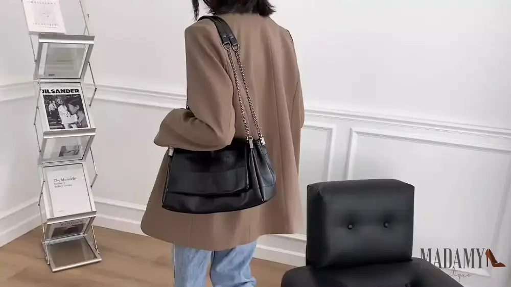 Fashion Women’s Commuter Bags Niche Chain Crossbody Bag Ladies Shoulder Large Capacity Handbag Cross Square PU