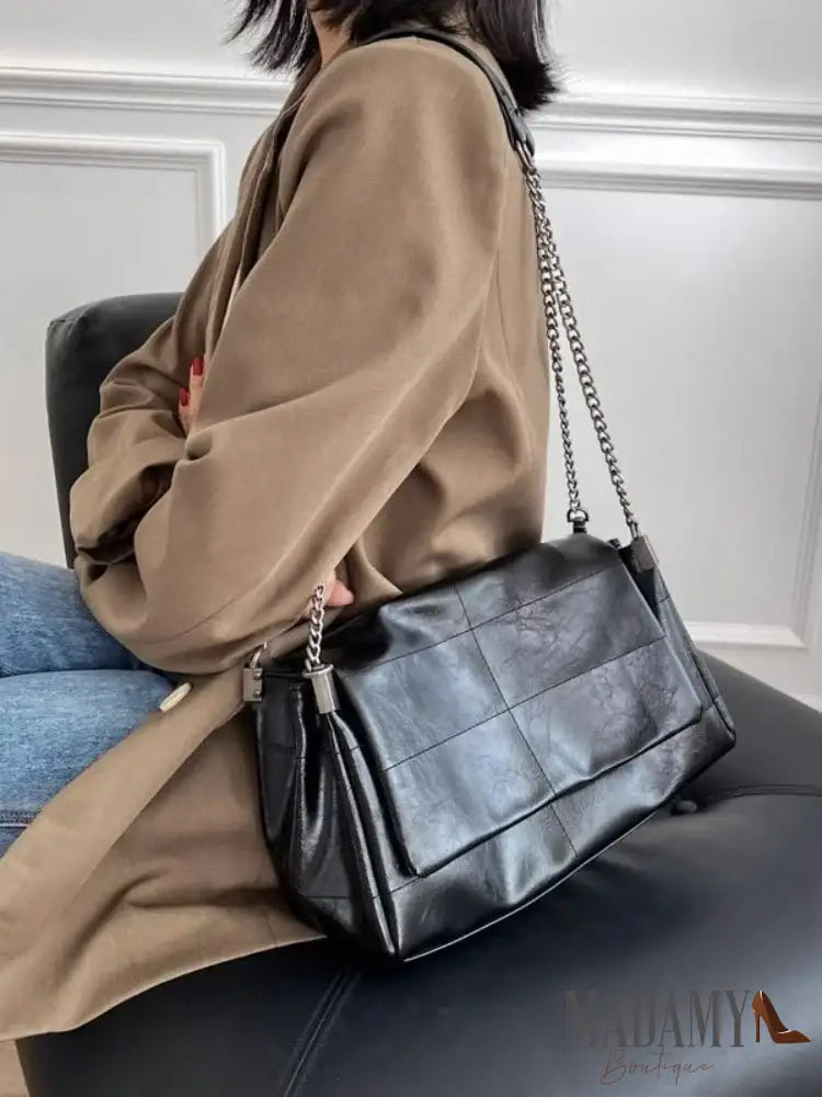 Fashion Women’s Commuter Bags Niche Chain Crossbody Bag Ladies Shoulder Large Capacity Handbag Cross Square PU