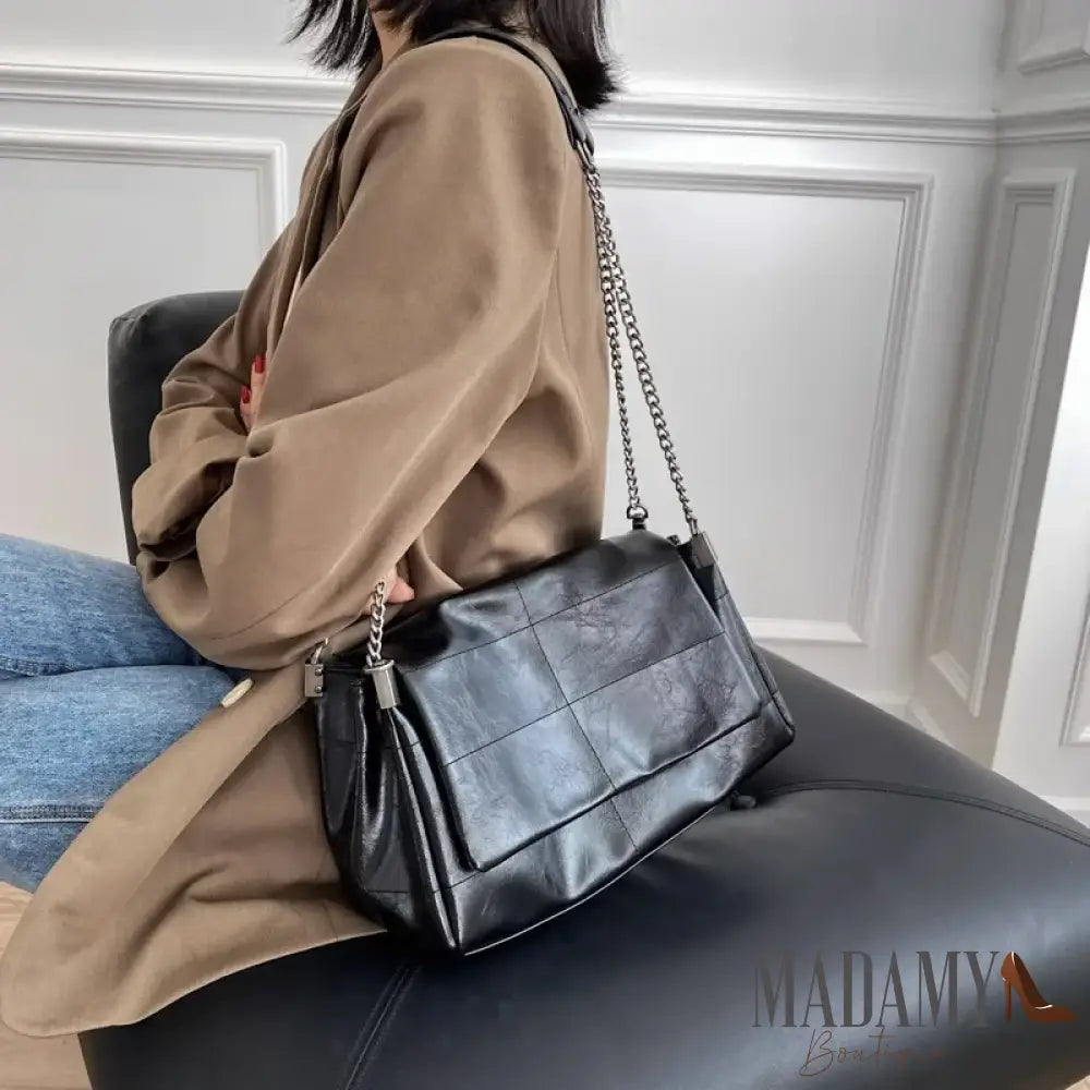 Fashion Women’s Commuter Bags Niche Chain Crossbody Bag Ladies Shoulder Large Capacity Handbag Cross Square PU