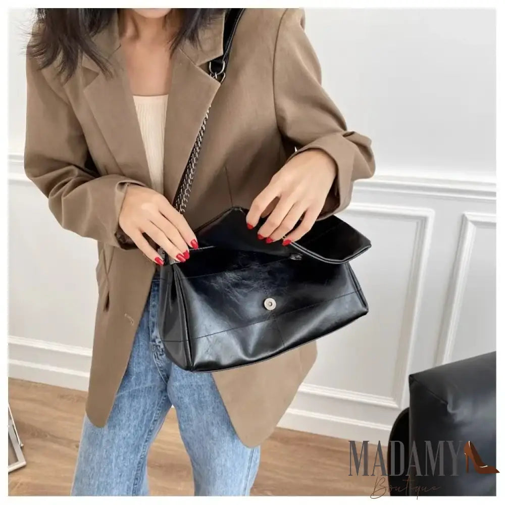 Fashion Women’s Commuter Bags Niche Chain Crossbody Bag Ladies Shoulder Large Capacity Handbag Cross Square PU