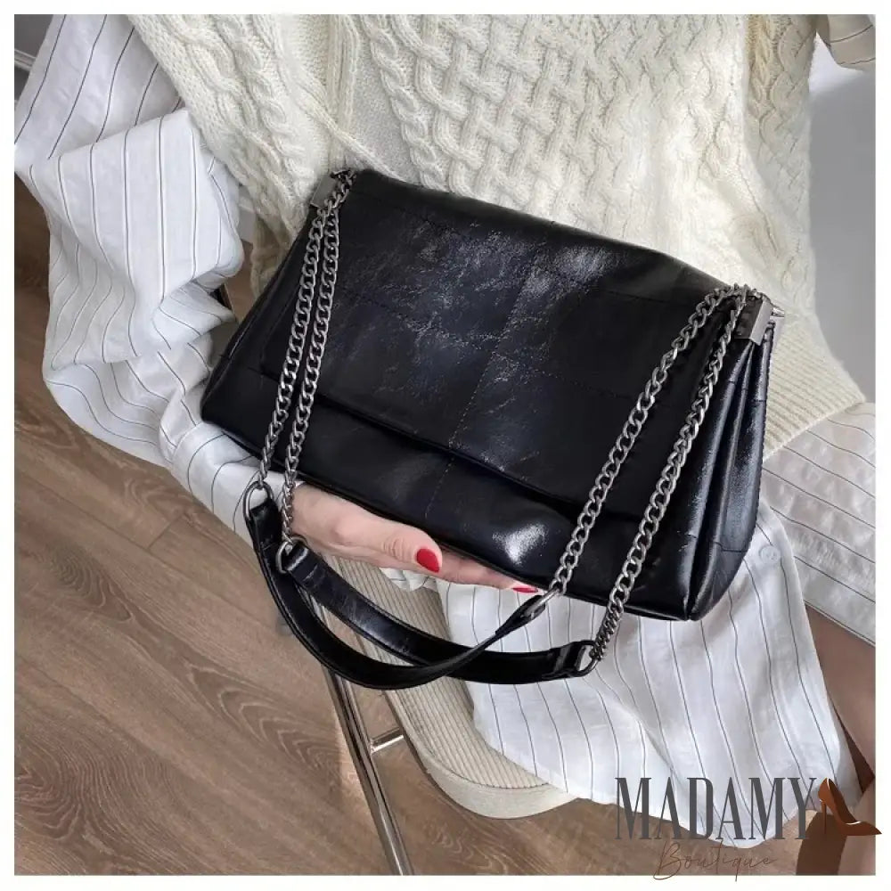 Fashion Women’s Commuter Bags Niche Chain Crossbody Bag Ladies Shoulder Large Capacity Handbag Cross Square PU