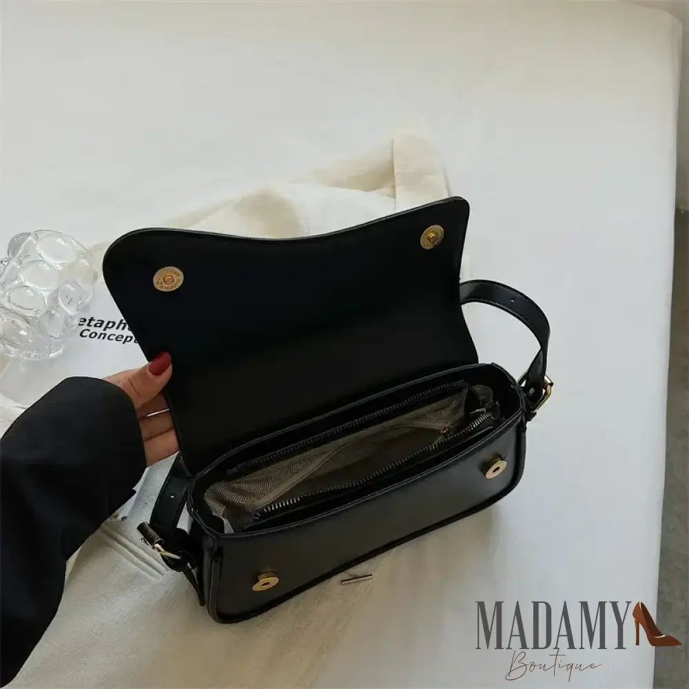 Vintage Leather Crossbody Bags for Women 2024 Designer Female Small Flap Shoulder Underarm Bag Armpit Handbags and