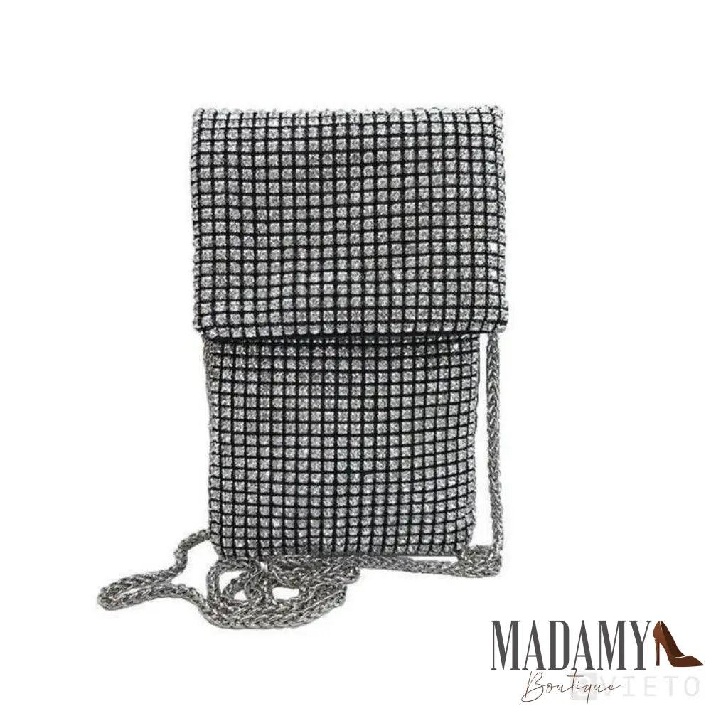 Bolsa Strass Prata