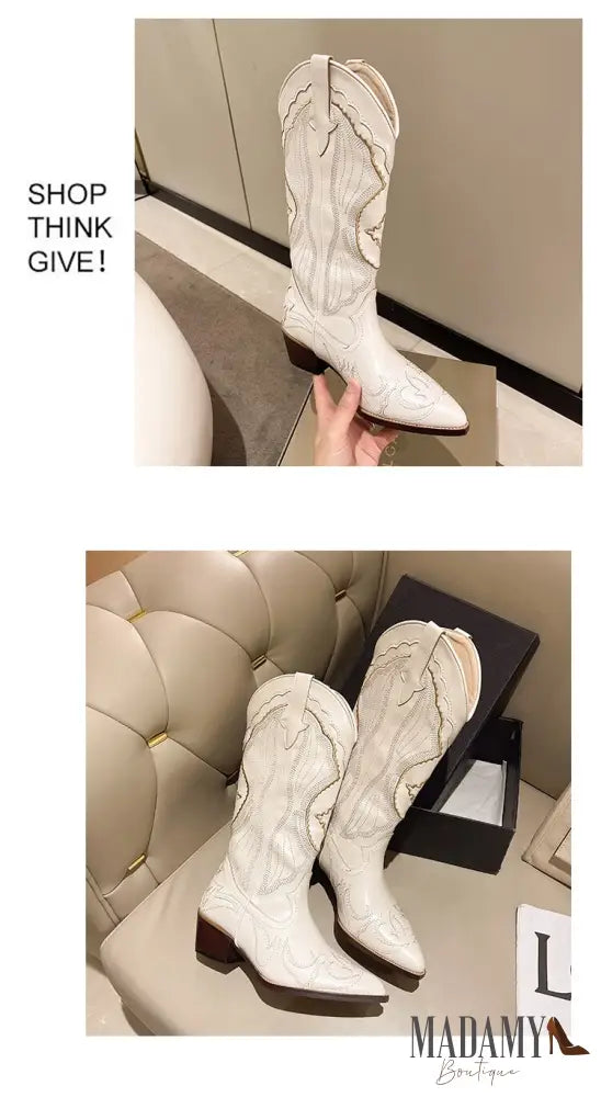 Bota Madamy Country Off White