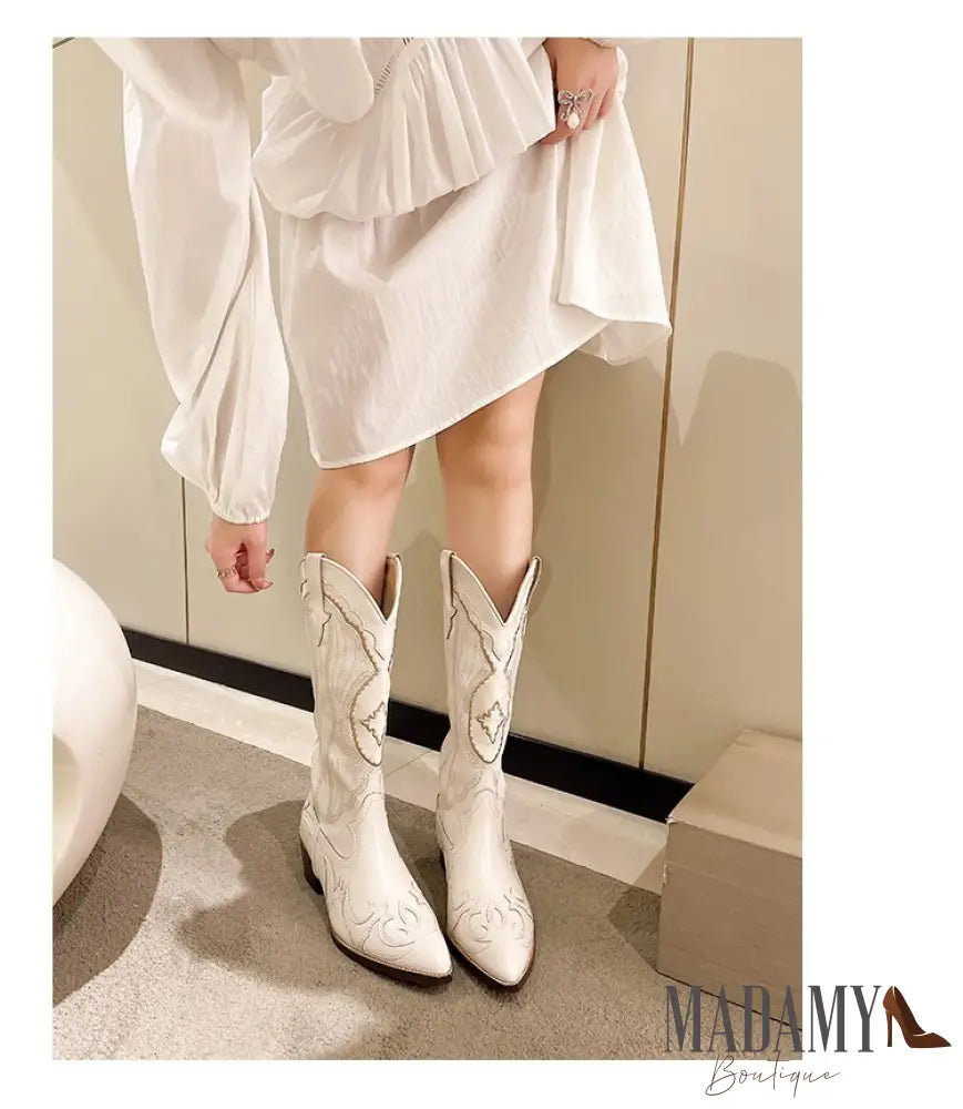 Bota Madamy Country Off White